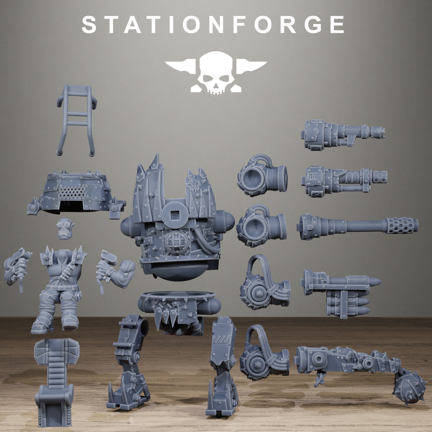 Orkaz Chicken Walker | Multipart Resin Walker Kit