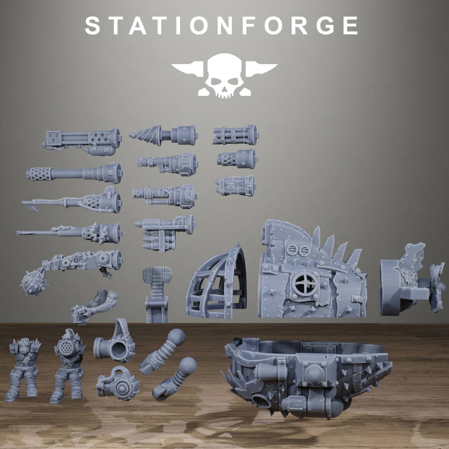 Orkaz Submersible Gunship - Premium Resin Sci-Fi Vehicle Kit