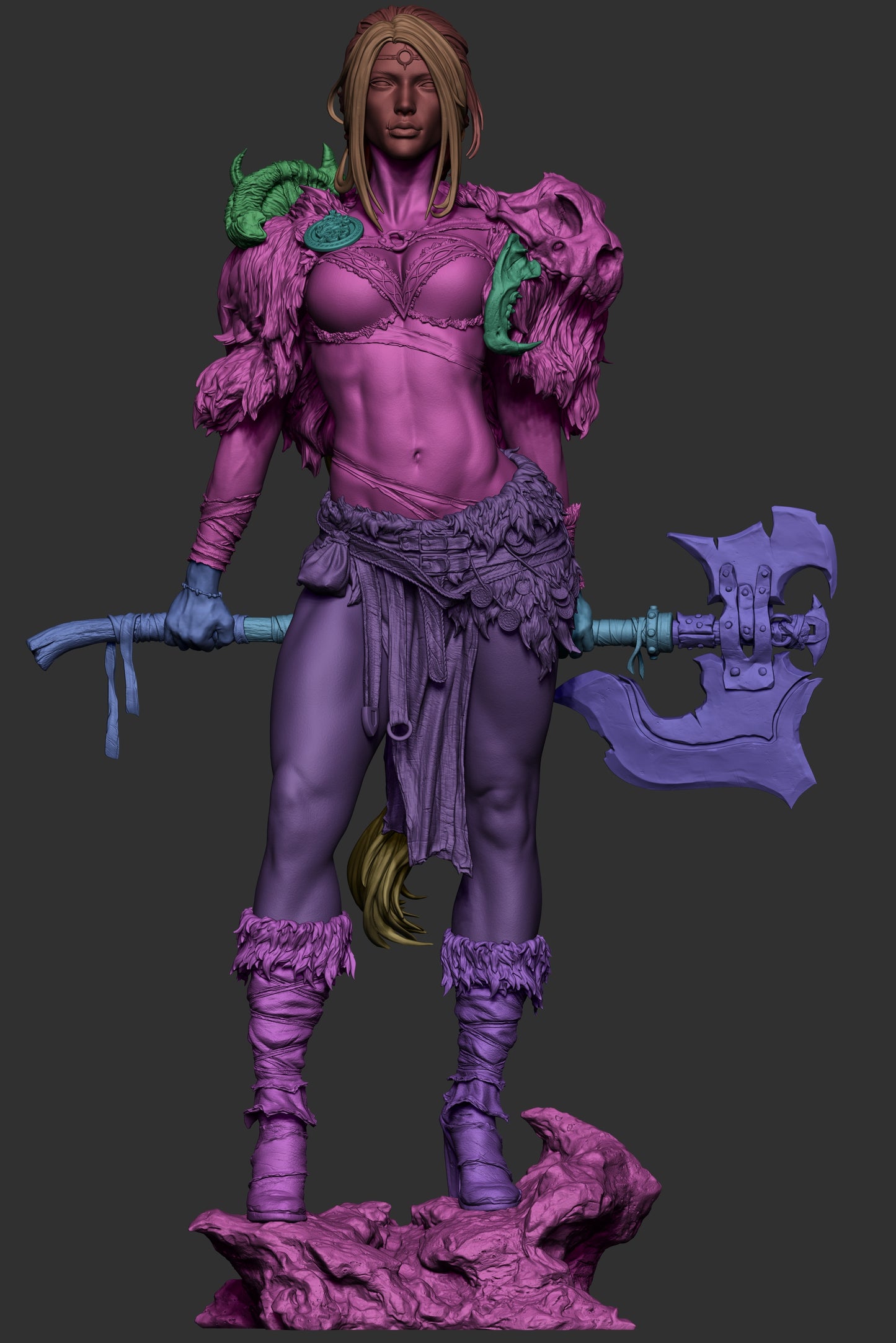 Barbarian Queen | Resin Display Model