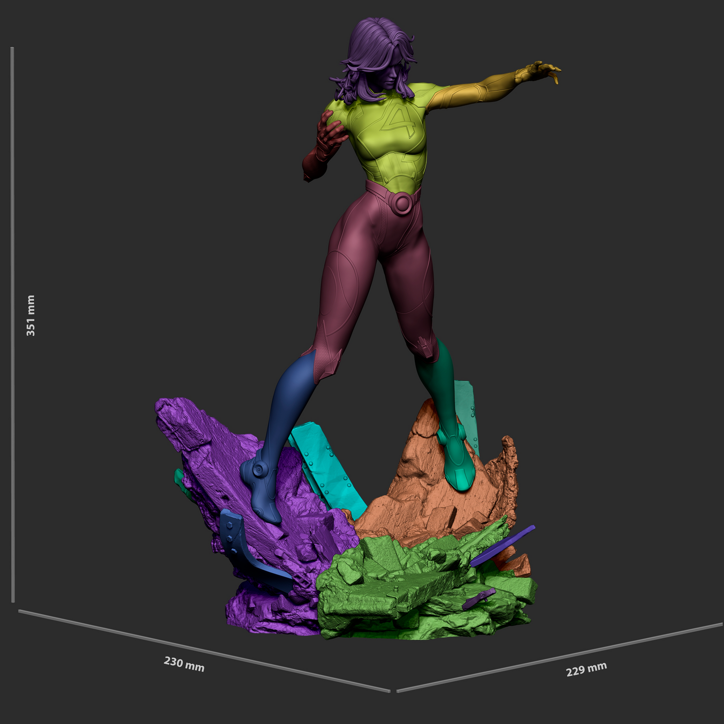 Invisible Force Heroine Resin Statue | 1/9 or 1/6 Scale