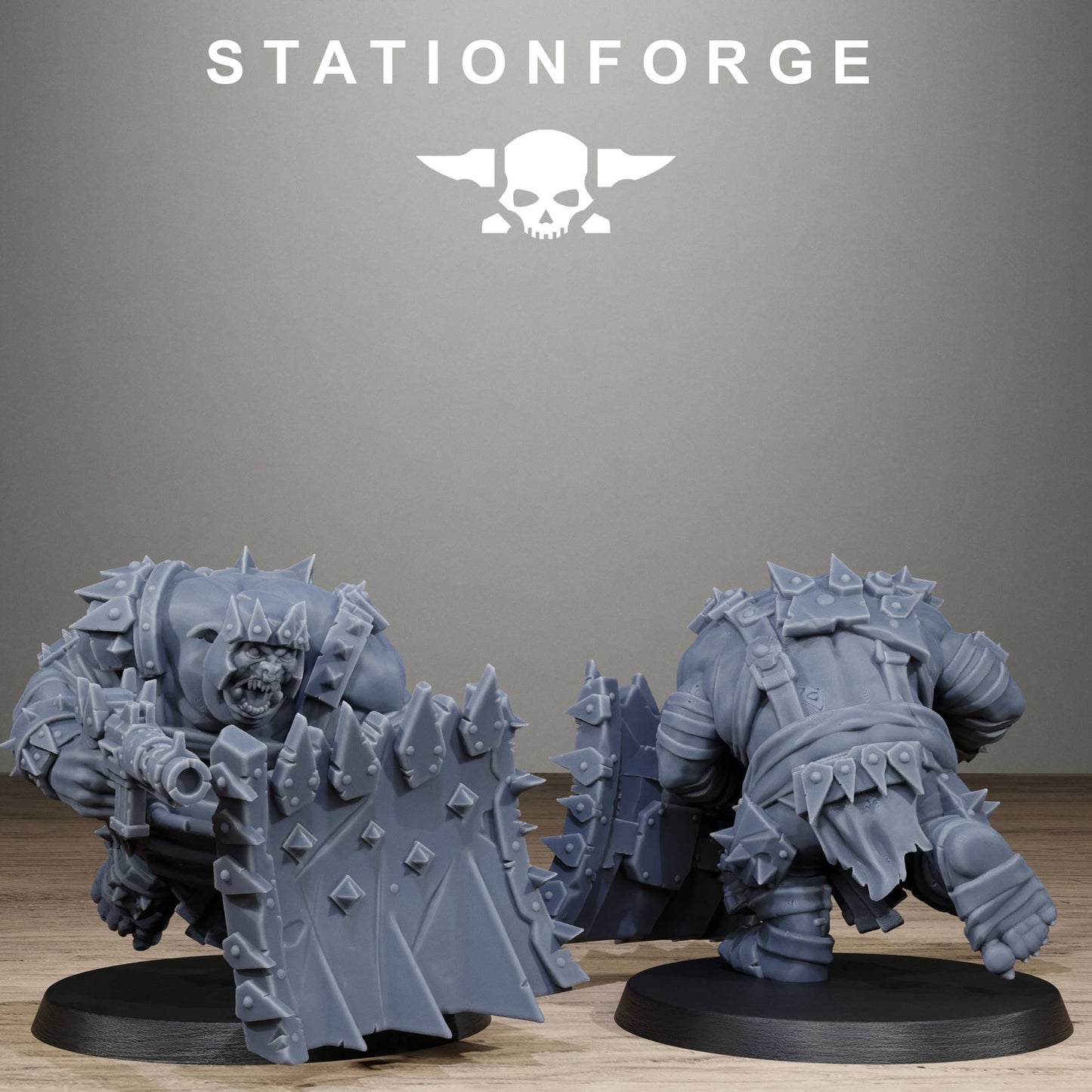 Orkaz Belly Bustas Infantry Resin Miniature Squad by StationForge | 10 Large Sci-Fi Miniatures