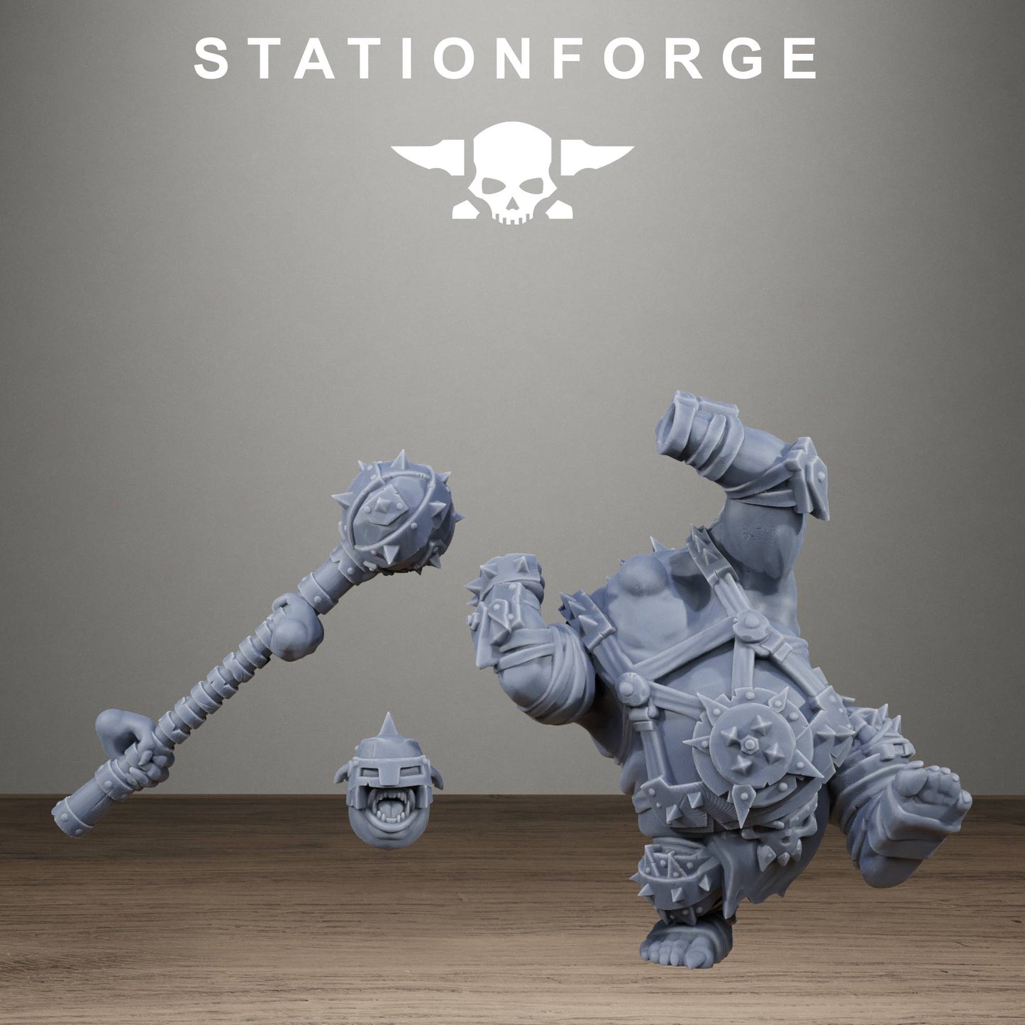 Orkaz Belly Bustas Infantry Resin Miniature Squad by StationForge | 10 Large Sci-Fi Miniatures