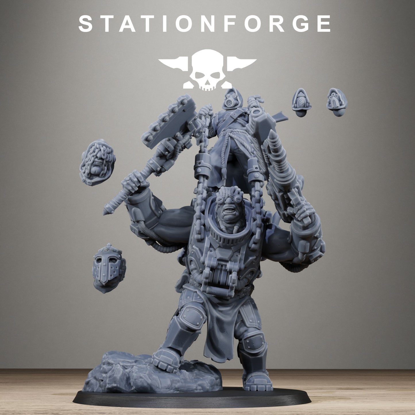 Scavenger Beast Controllers | 3-Model Multipart Resin Set