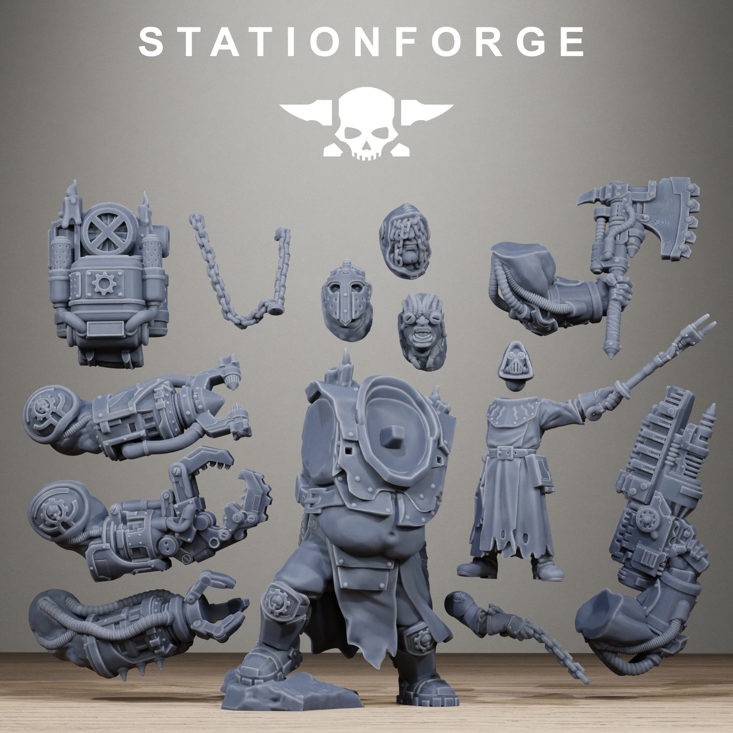 Scavenger Beast Controllers | 3-Model Multipart Resin Set