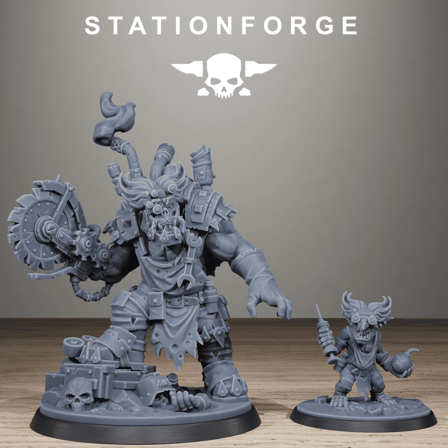 Orkaz Mad Scientist Duo | Resin Miniature Set