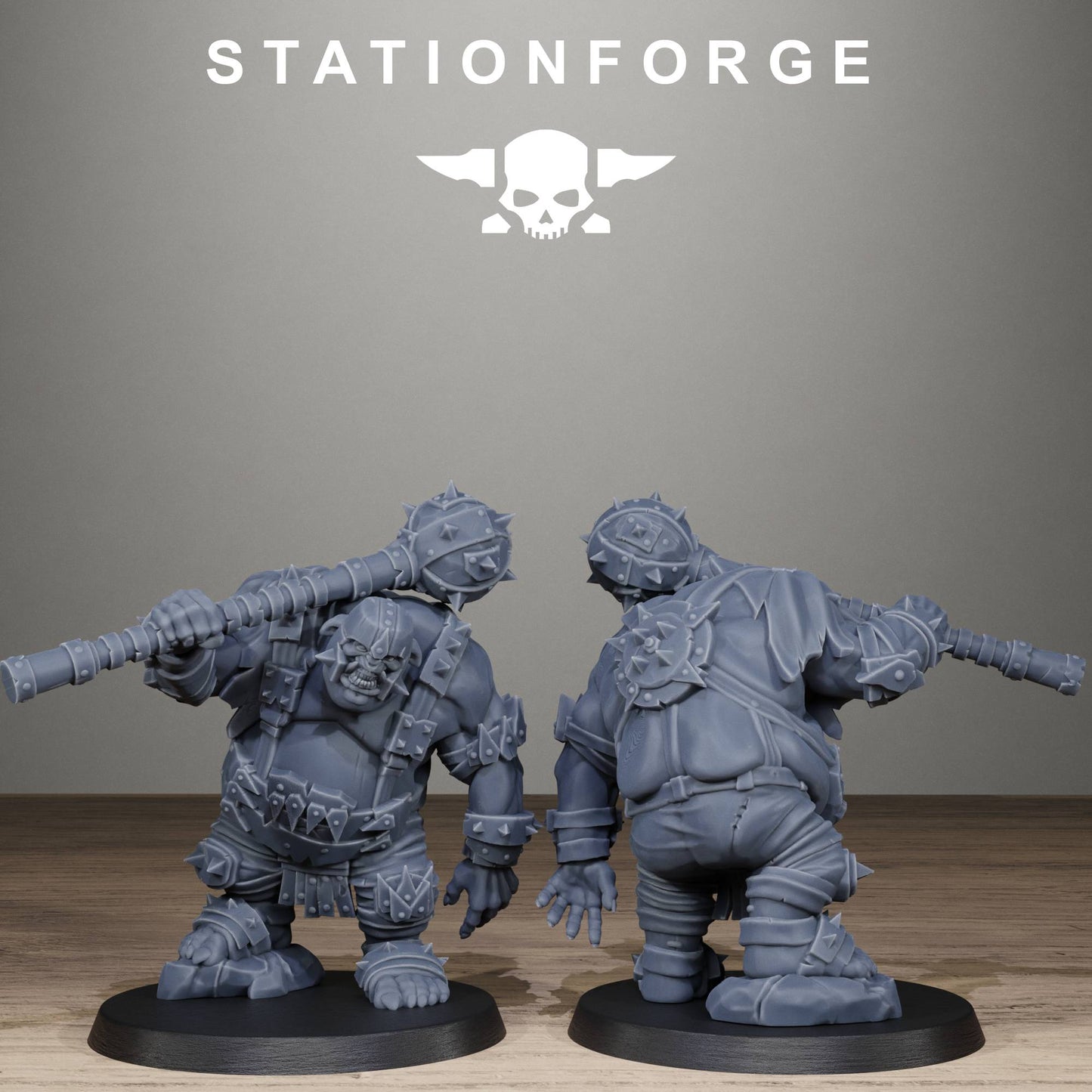Orkaz Belly Bustas Infantry Resin Miniature Squad by StationForge | 10 Large Sci-Fi Miniatures